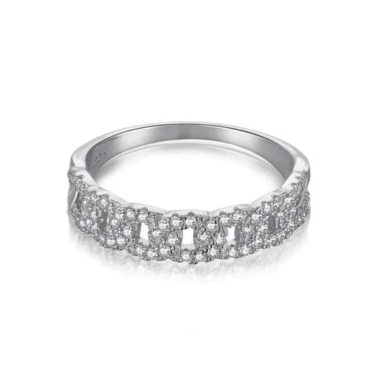 PAVE CUBA RING