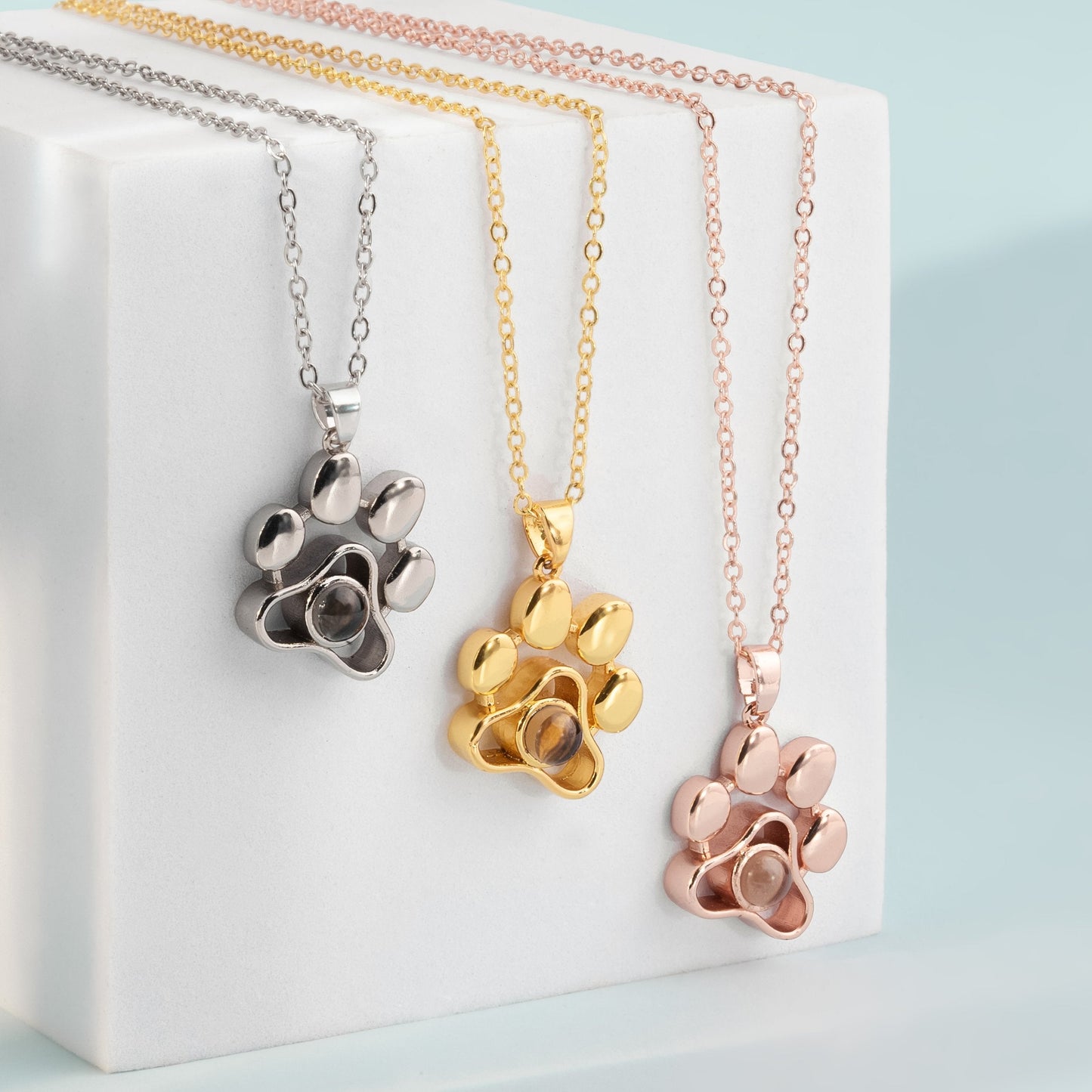 Paw Projection Necklace