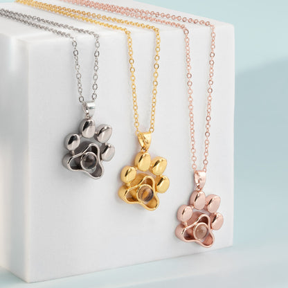 Paw Projection Necklace