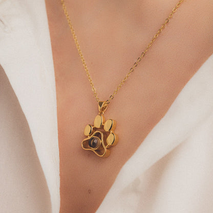 Paw Projection Necklace