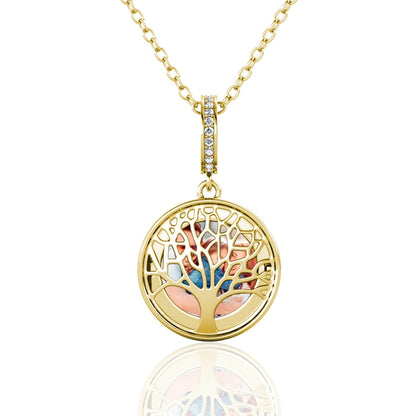 Photo Locket Necklace with Picture Inside - Gold