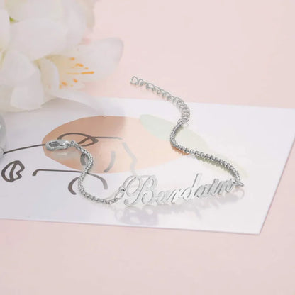 Personalised Name Bracelet for Women, Custom Name Bracelet for Her, Name Jewellery