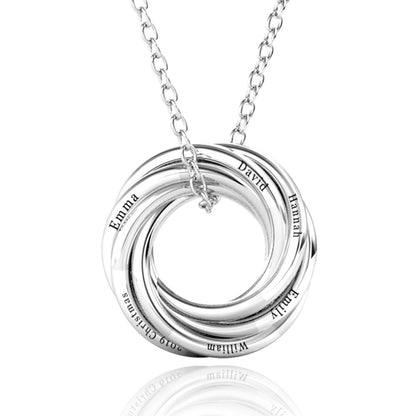 Russian 6 Ring Necklace