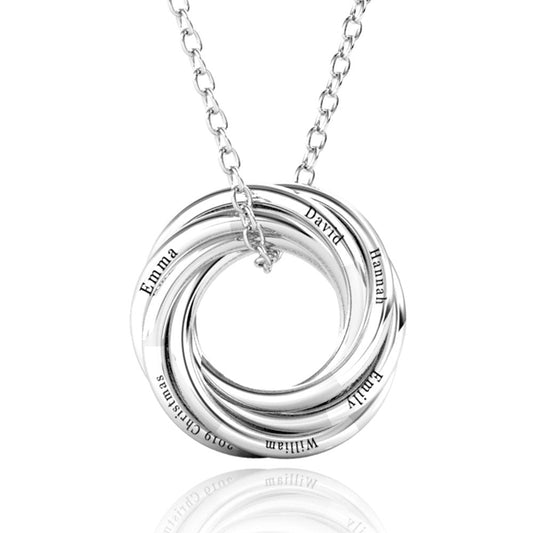 Russian 6 Ring Necklace