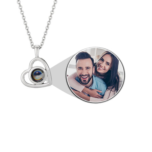 Personalized Heart Photo Necklace