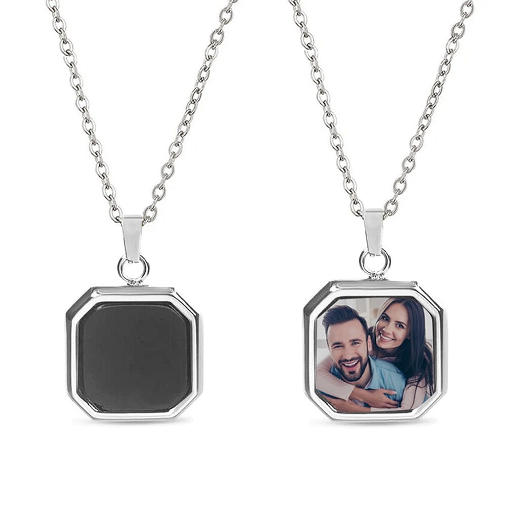 Personalized Heat Photo Necklace