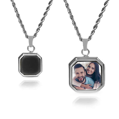 Personalized Heat Photo Necklace