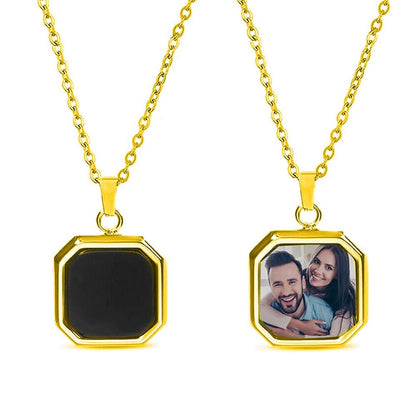 Personalized Heat Photo Necklace