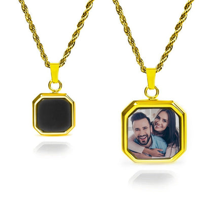 Personalized Heat Photo Necklace