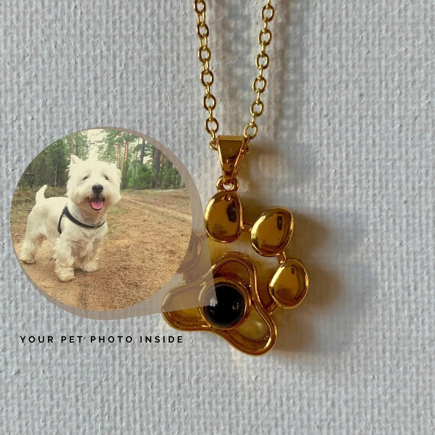 Personalized Pet Photo Necklace With A Picture Inside