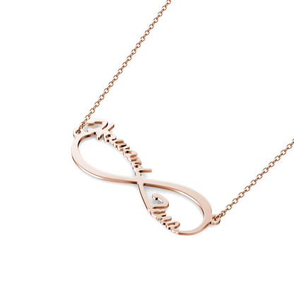 Infinity Two Name Necklace