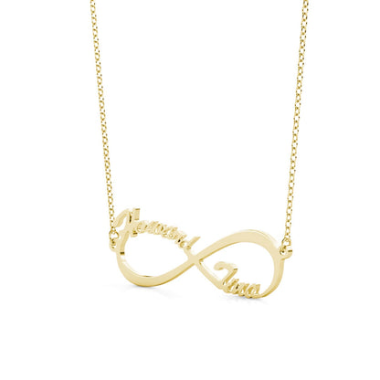 Infinity Two Name Necklace