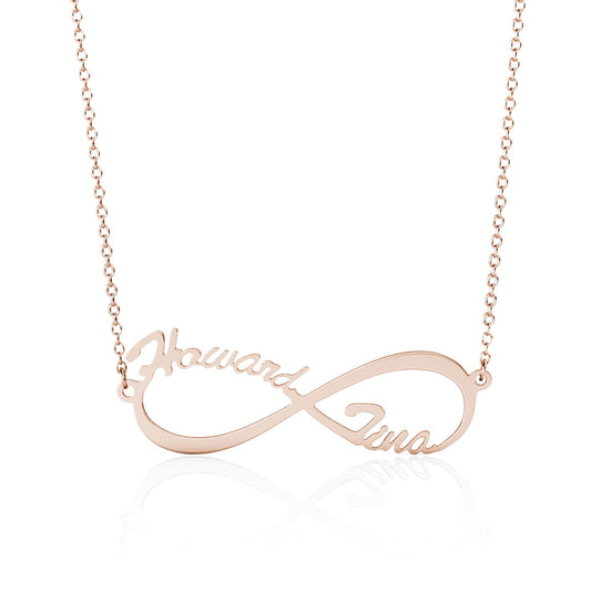 Infinity Two Name Necklace