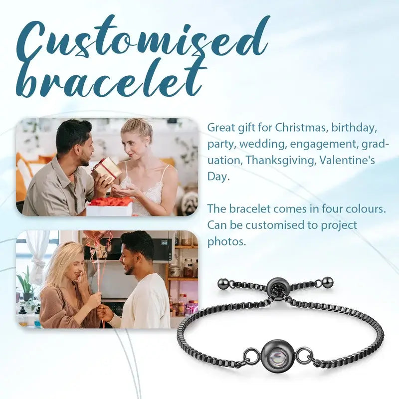 Photo Bracelet | Bracelet with Picture Inside | Projection Bracelet