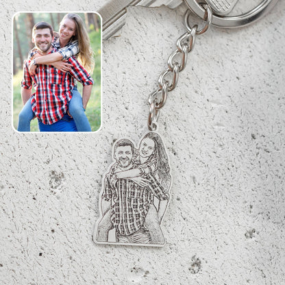 Photo Engraving Keychain