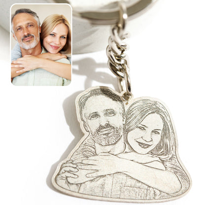 Photo Engraving Keychain