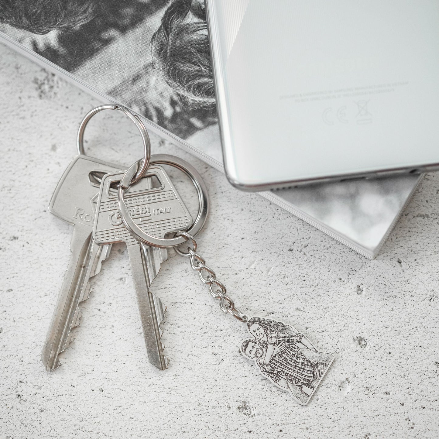 Photo Engraving Keychain