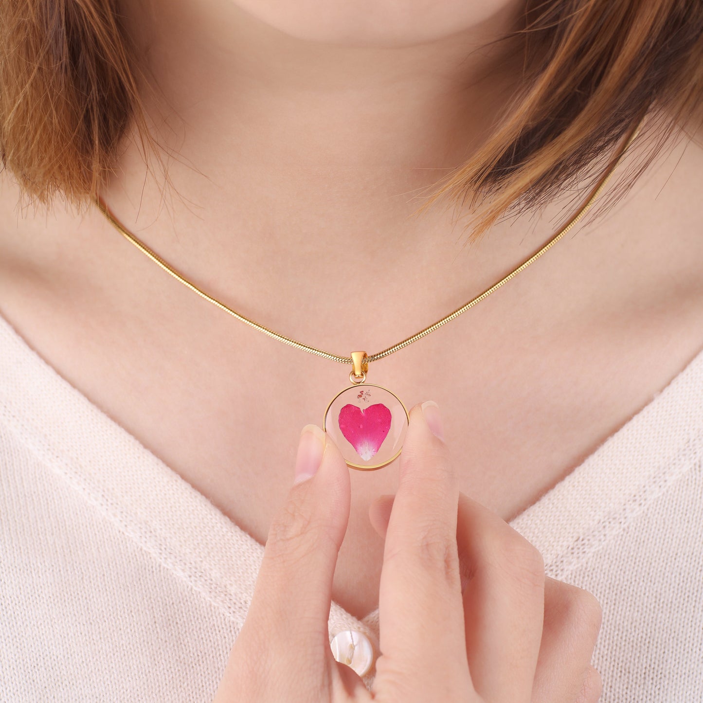 Pressed Birth Flower Necklace