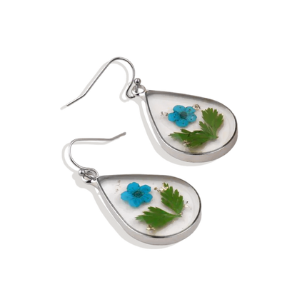 Pressed Flower Earrings