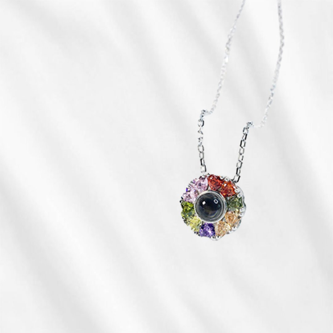 Projection Necklace Colorful See Through Necklace with Picture