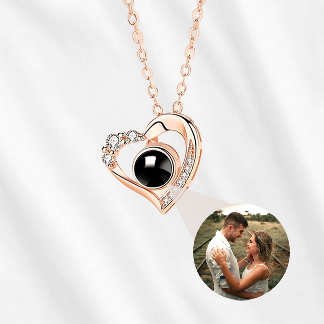 Heart Necklace with Picture Inside