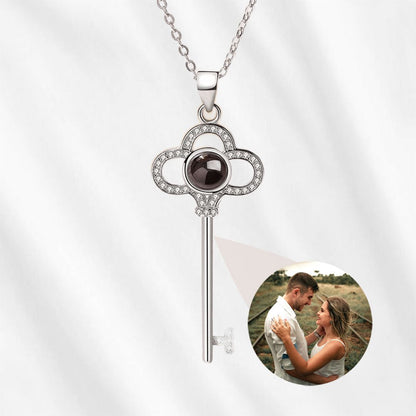 TikTok Necklace with Picture Inside Key Projection