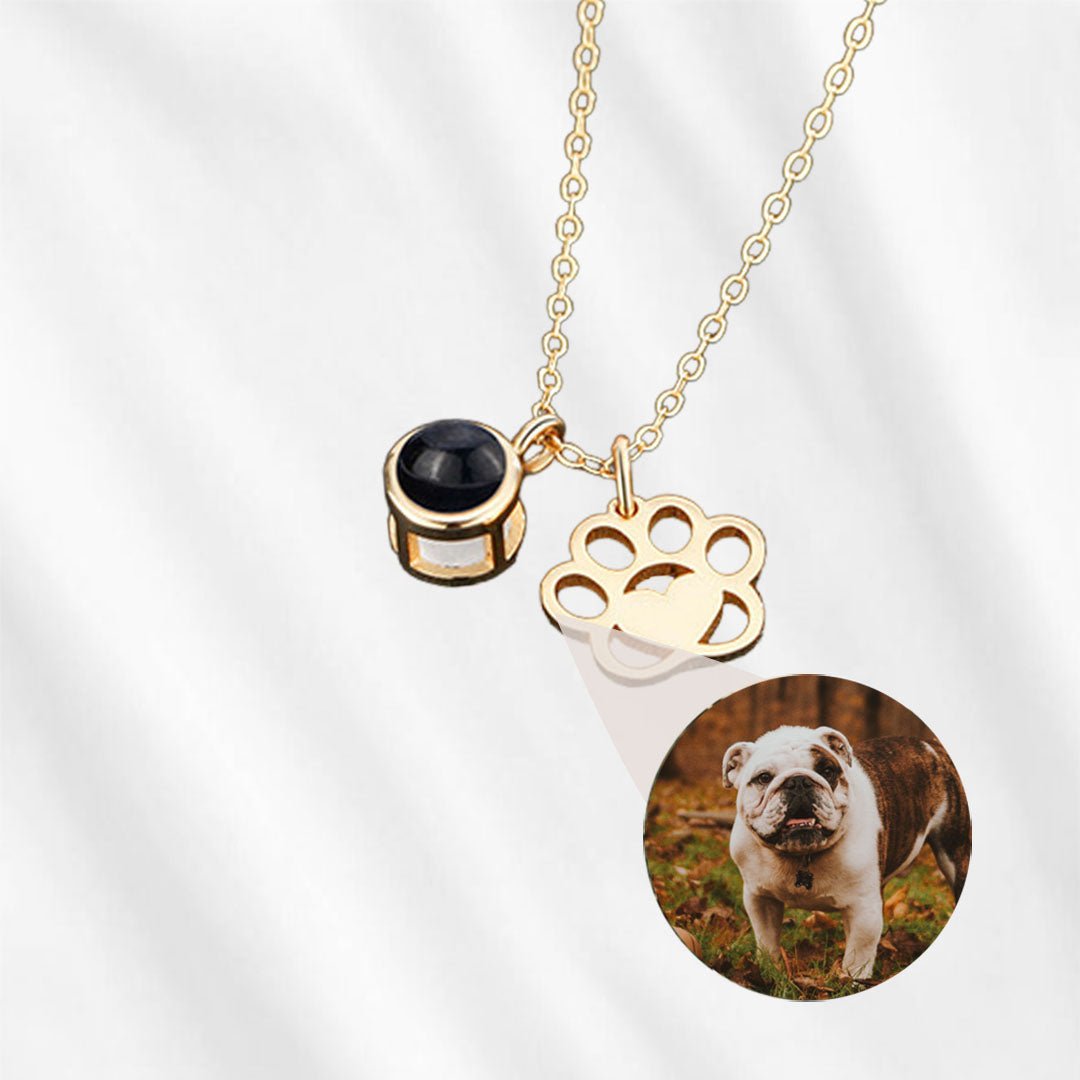 Paw Necklace with Picture Inside