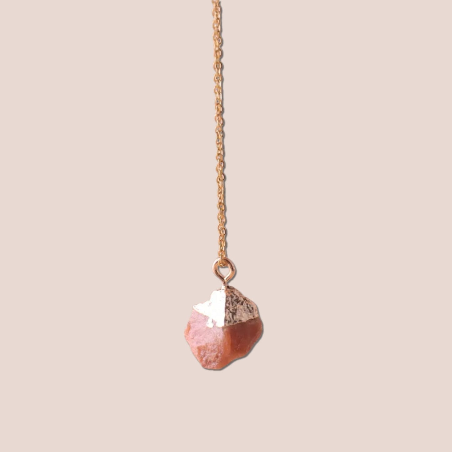 Raw Cut Lucky Charm Gemstone Necklace