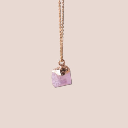 Raw Cut Lucky Charm Gemstone Necklace