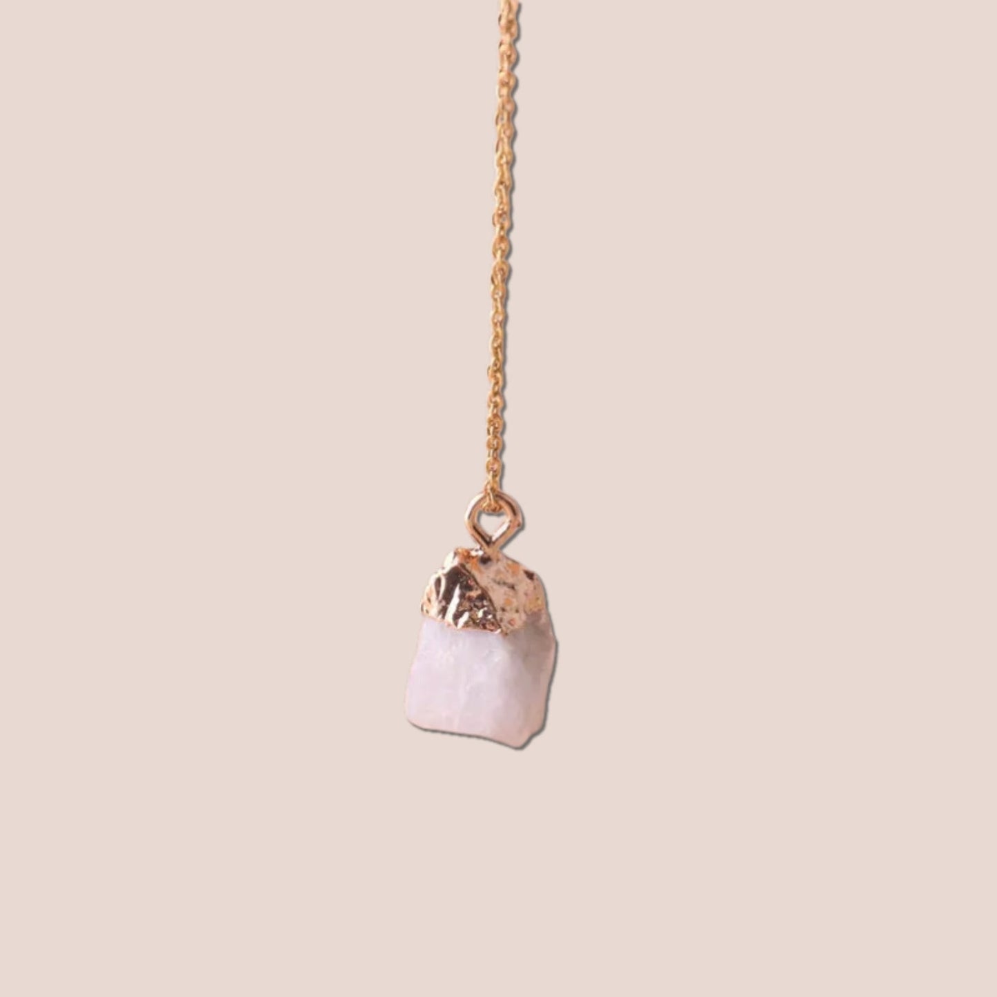 Raw Cut Lucky Charm Gemstone Necklace