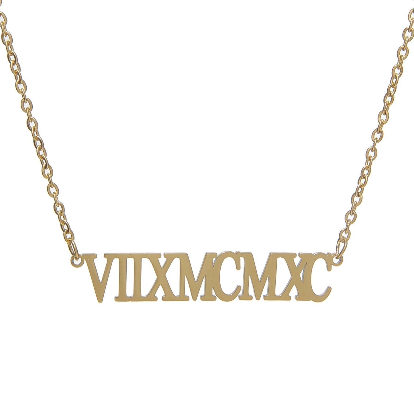 Roman Numeral Necklace