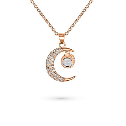 Eternity's Lunar Star Photo Necklace