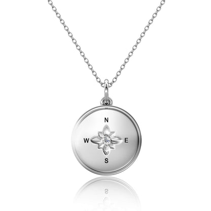 Photo Locket Necklace with Picture Inside - Silver