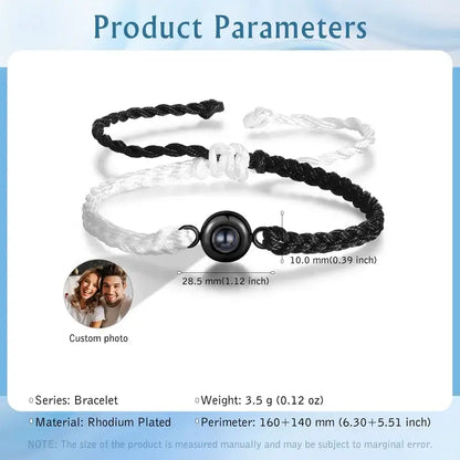 Bracelet with Picture Inside, Customized Bracelet with Picture, Memory Bracelet with Picture, Bracelet with Picture Inside Stone