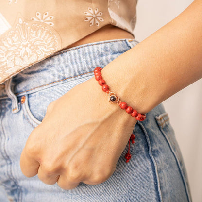 Eternity's Coastal Love Beaded Photo Bracelet