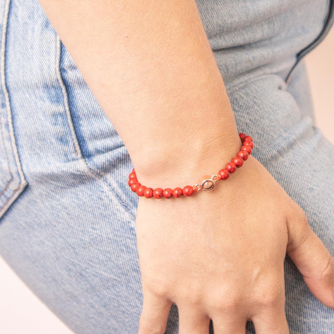 Eternity's Coastal Beaded Photo Bracelet