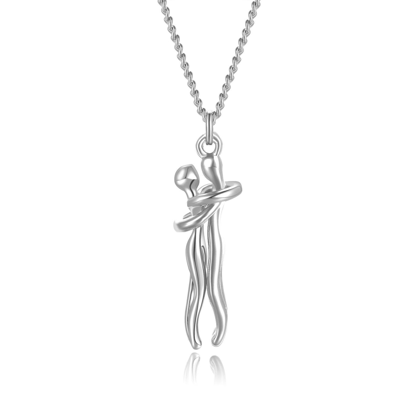 Silver Hug Necklace