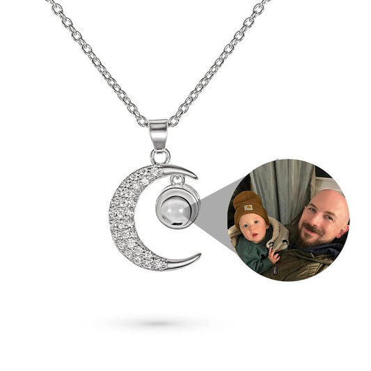 Eternity's Lunar Star Photo Necklace