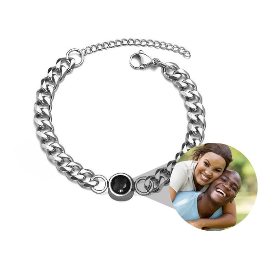 Eternity's Cuban Photo Bracelet