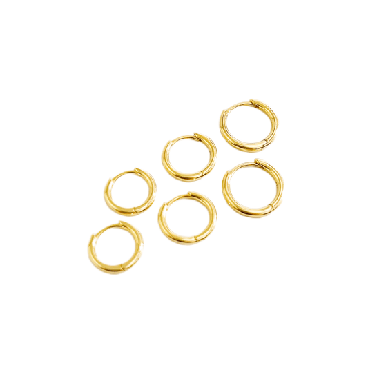 Simple Gold Huggie Hoop Earrings