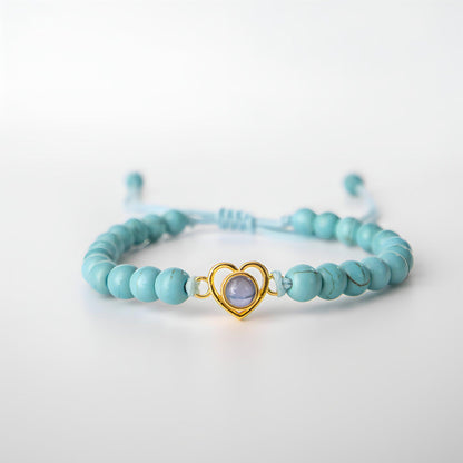 Eternity's Coastal Love Beaded Photo Bracelet