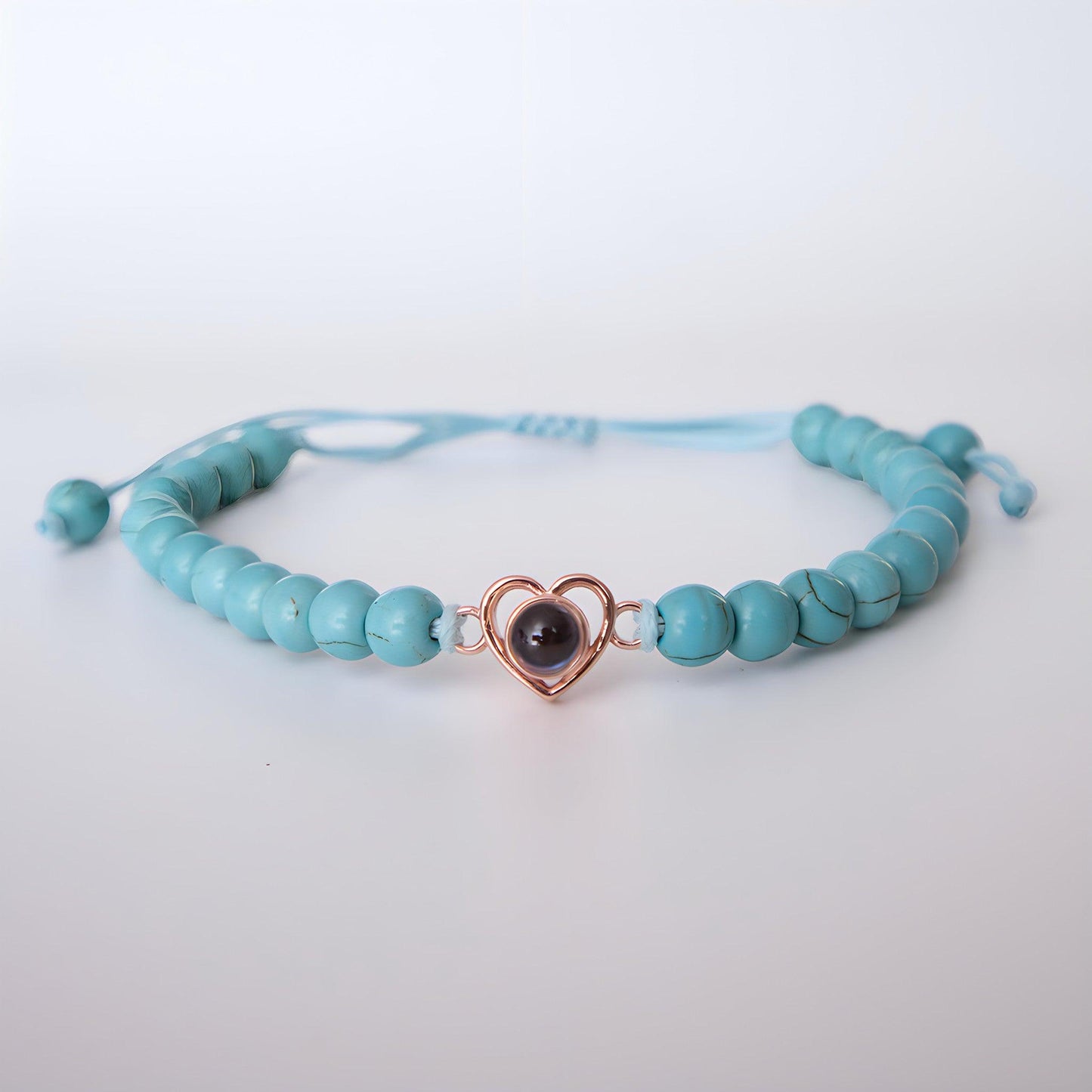 Eternity's Coastal Love Beaded Photo Bracelet