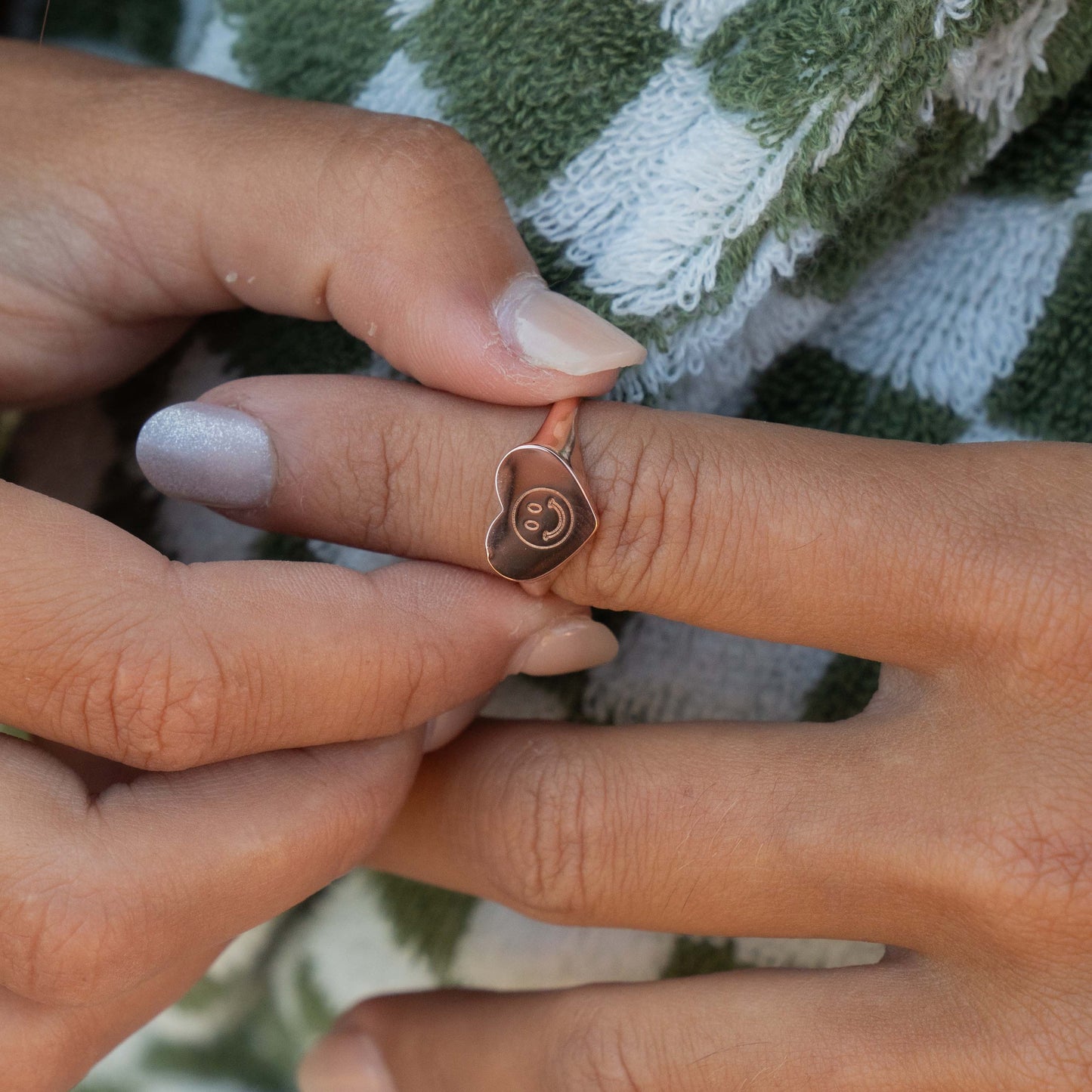 Engravable Heart Ring