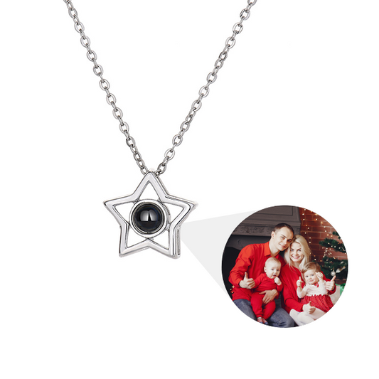 Custom Star Photo Necklace