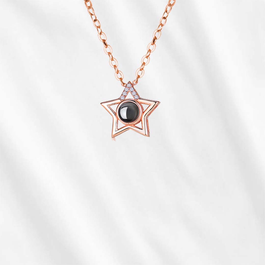 Photo Projective Necklace with Picture Star Projection - Customodish