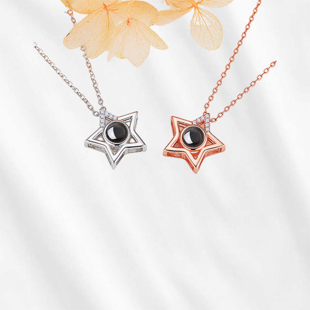 Photo Projective Necklace with Picture Star Projection - Customodish