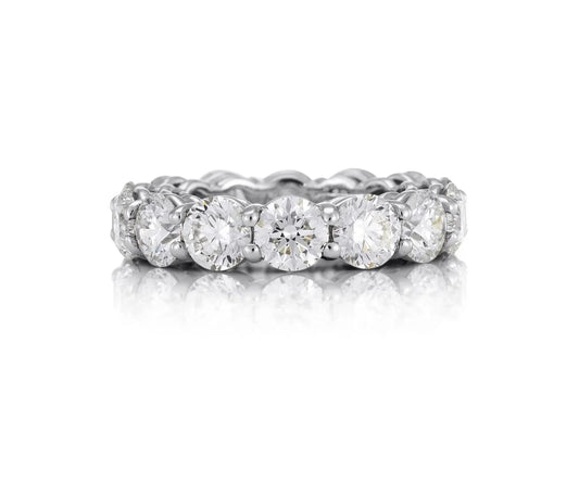 Statement Cubic Zirconia Eternity Band Ring | Sterling Silver