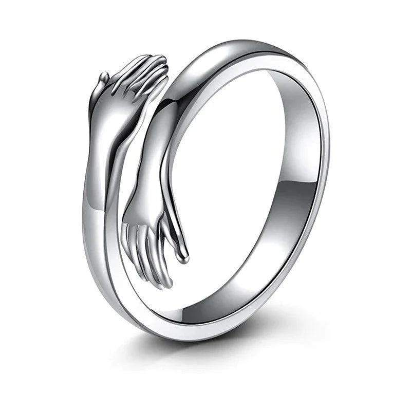 Sterling Silver Hug Ring