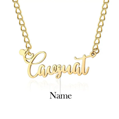 Sterling Silver Name Necklace, Name Jewellery for Her, Custom Name Necklace Gold/Silver/Rose Gold