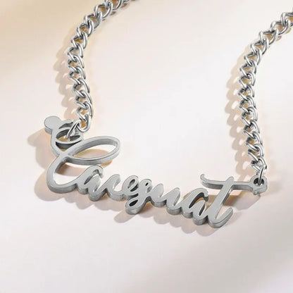 Sterling Silver Name Necklace, Name Jewellery for Her, Custom Name Necklace Gold/Silver/Rose Gold